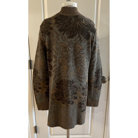 Peruvian Connection Long Line Cardigan Sweater Duster Size Large Pima Cotton - Picture 5 of 14